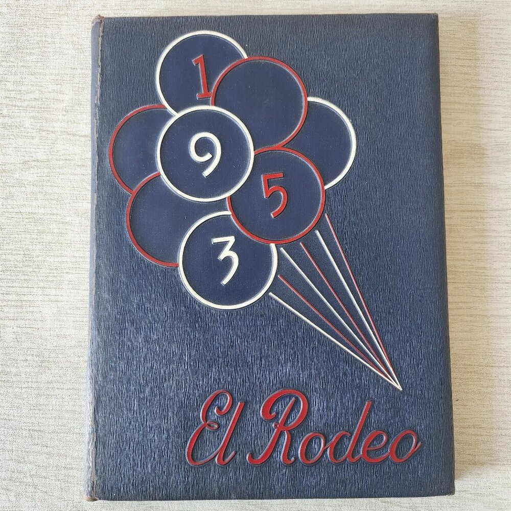Merced Union High School El Rodeo 1953 Yearbook Vintage Collectible